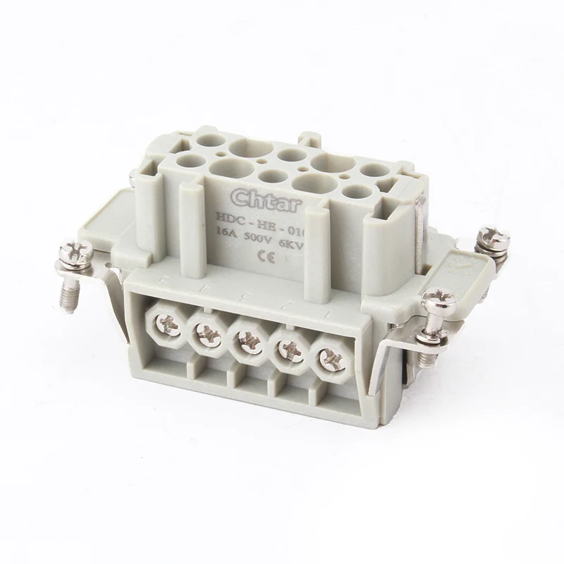 M/F 10 Pin Insert Heavy Duty -liitin